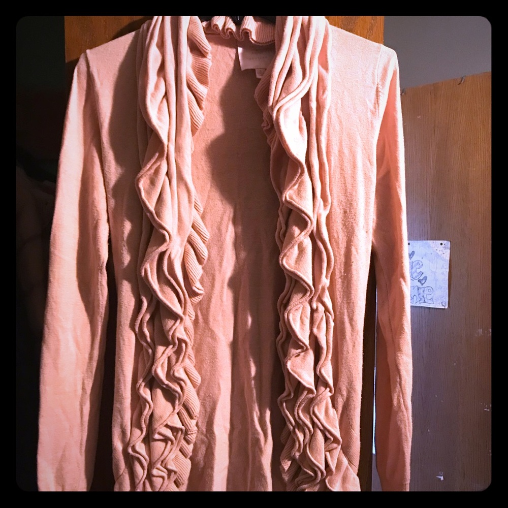 Light pink ruffle sweater